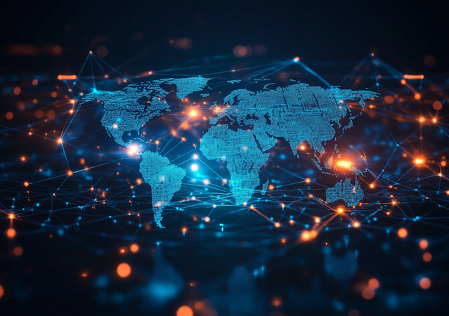 Digital marketing growth chart and strategy concept